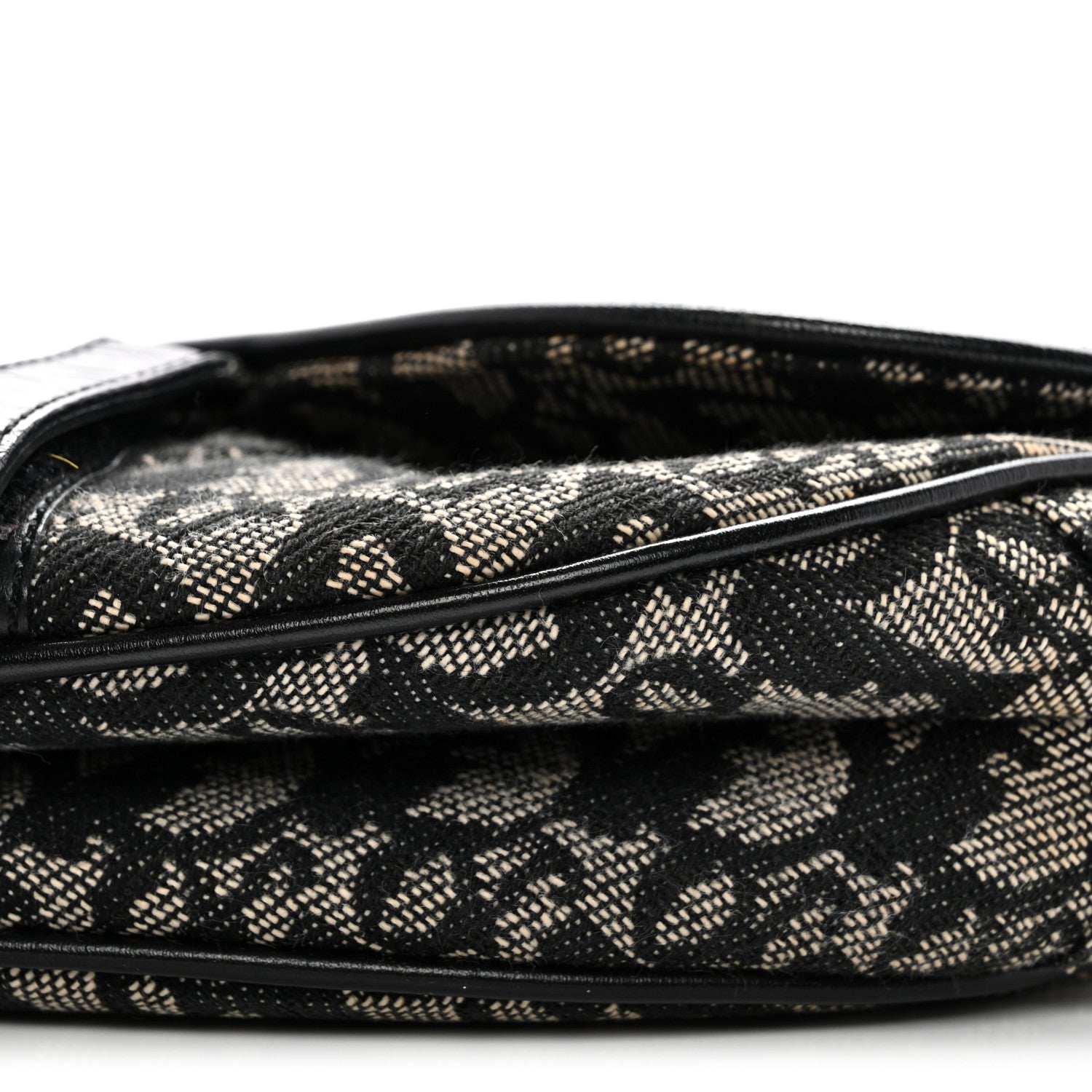 Christian Dior Monogram Saddle Bag Black