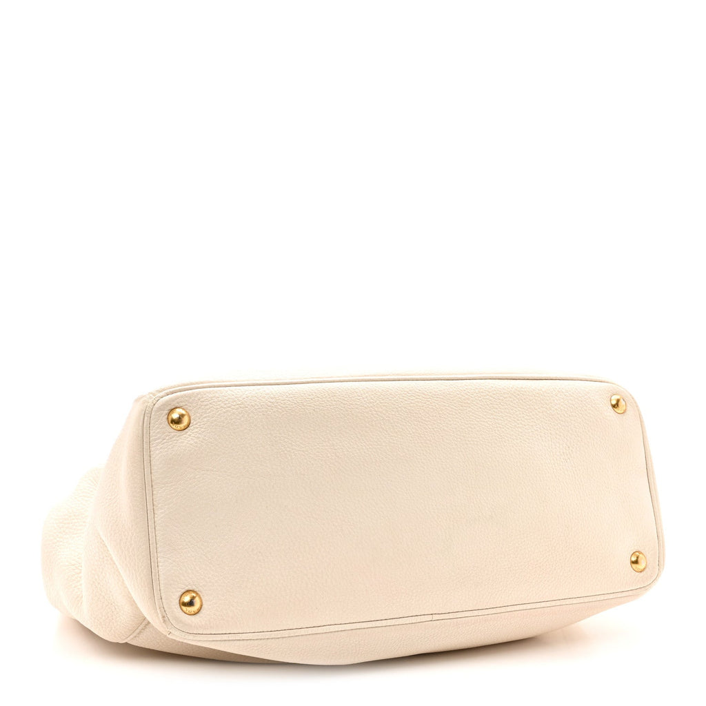 Prada Vitello Daino Tote Talco