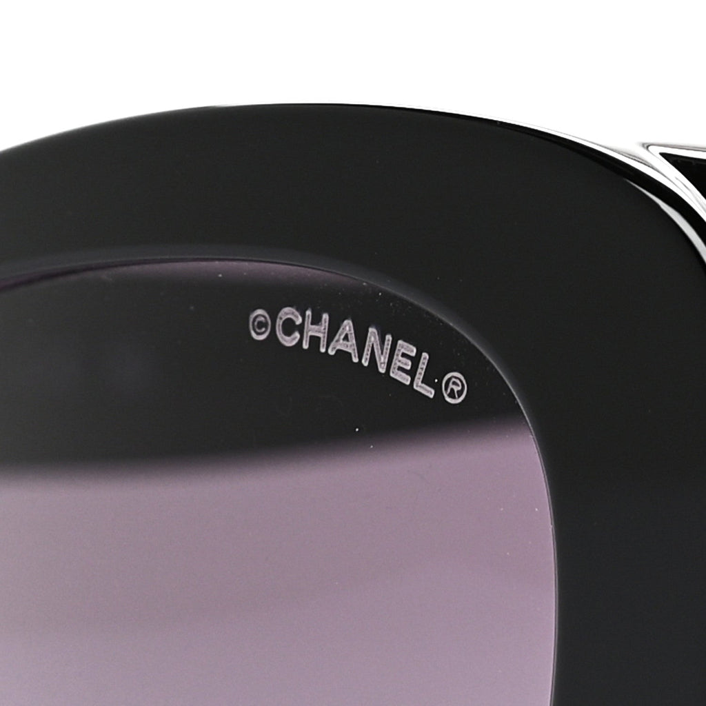 Acetate Pearl Cat Eye CC Sunglasses 5481-H-A Black
