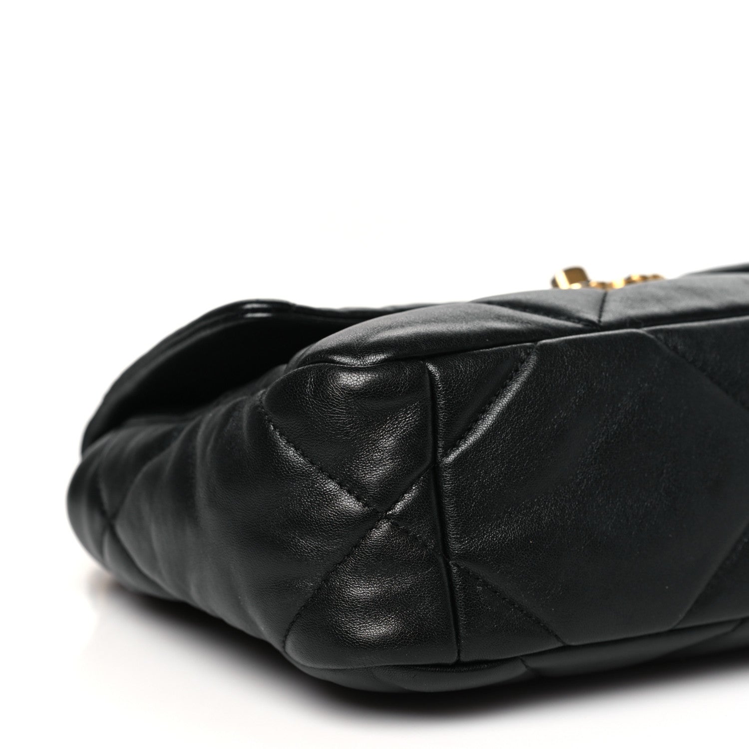 Chanel Lambskin Quilted Medium Chanel 19 Flap Black