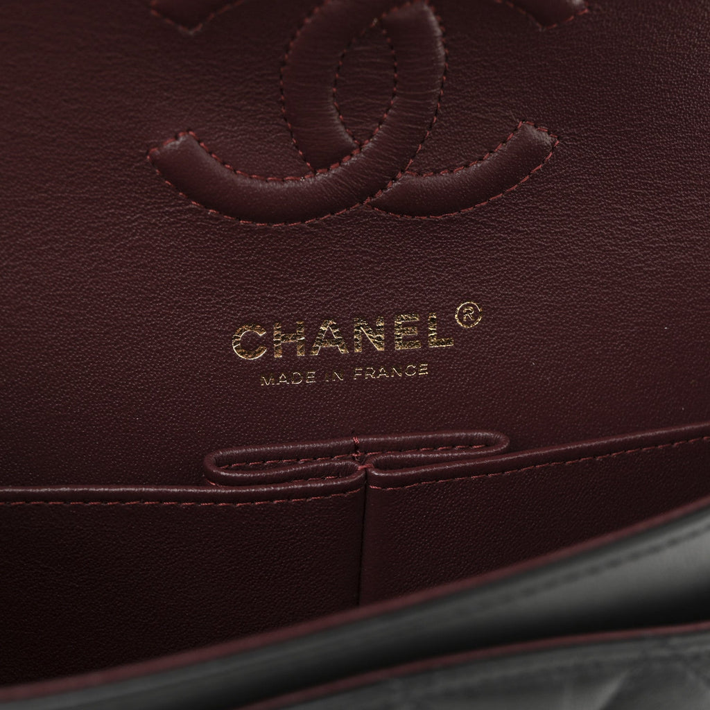 Chanel Lambskin Quilted Small Double Flap Black