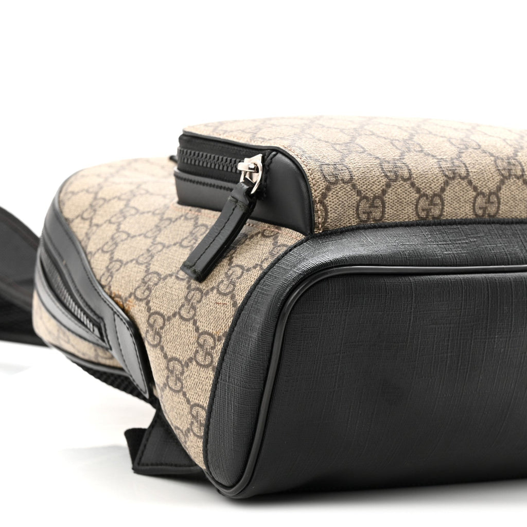 Gucci GG Supreme Monogram Small Eden Day Backpack Black