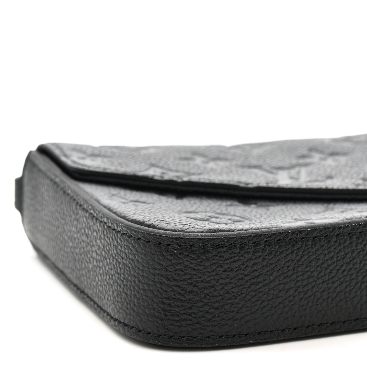 Louis Vuitton Empreinte Pochette Felicie Chain Wallet Black