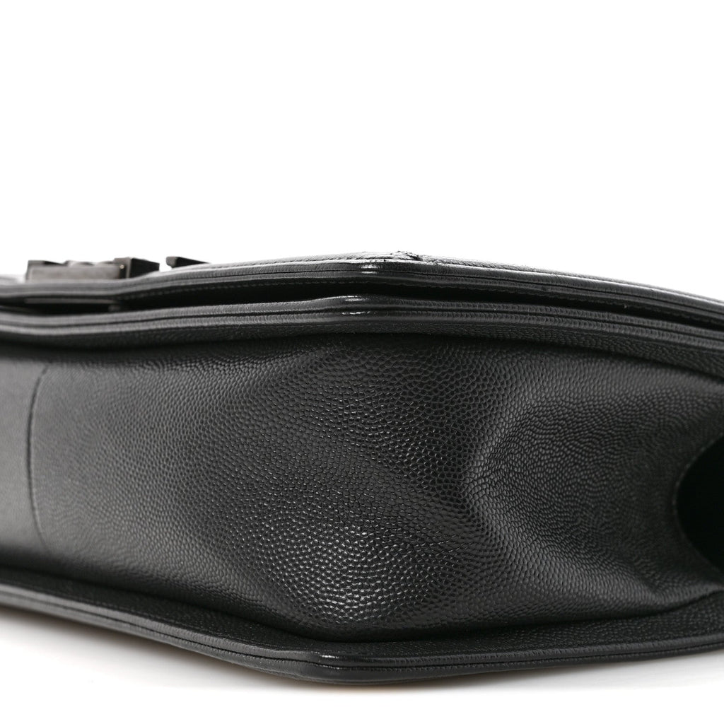 Chanel Caviar Quilted Medium Boy Flap So Black