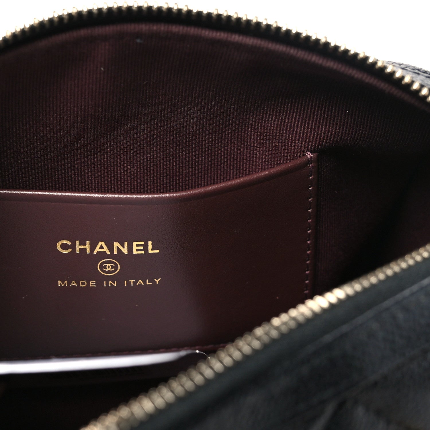 Chanel Caviar Quilted Barrel Clutch With Chain Black