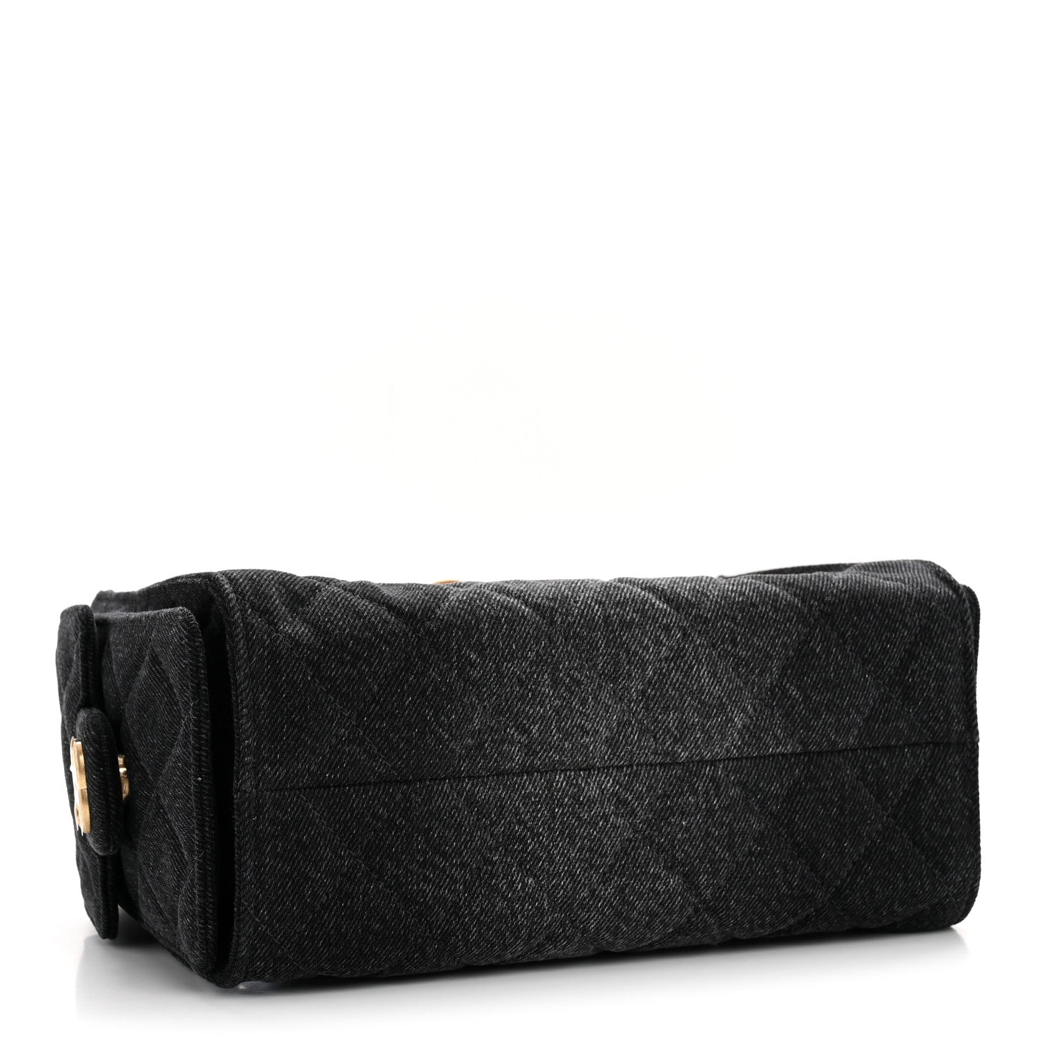 Chanel Washed Denim Quilted Mini Chanel 25 Handbag Black