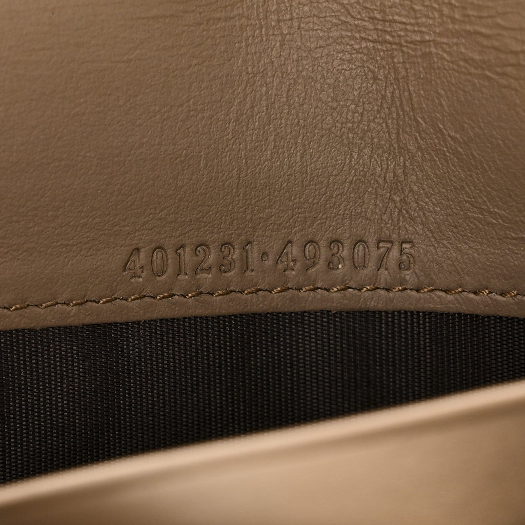 Gucci GG Supreme Monogram Mini Dionysus Chain Wallet Beige Taupe
