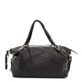 Gucci Pebbled Calfskin Large Bamboo Bar Tassel Shoulder Bag Dark Brown
