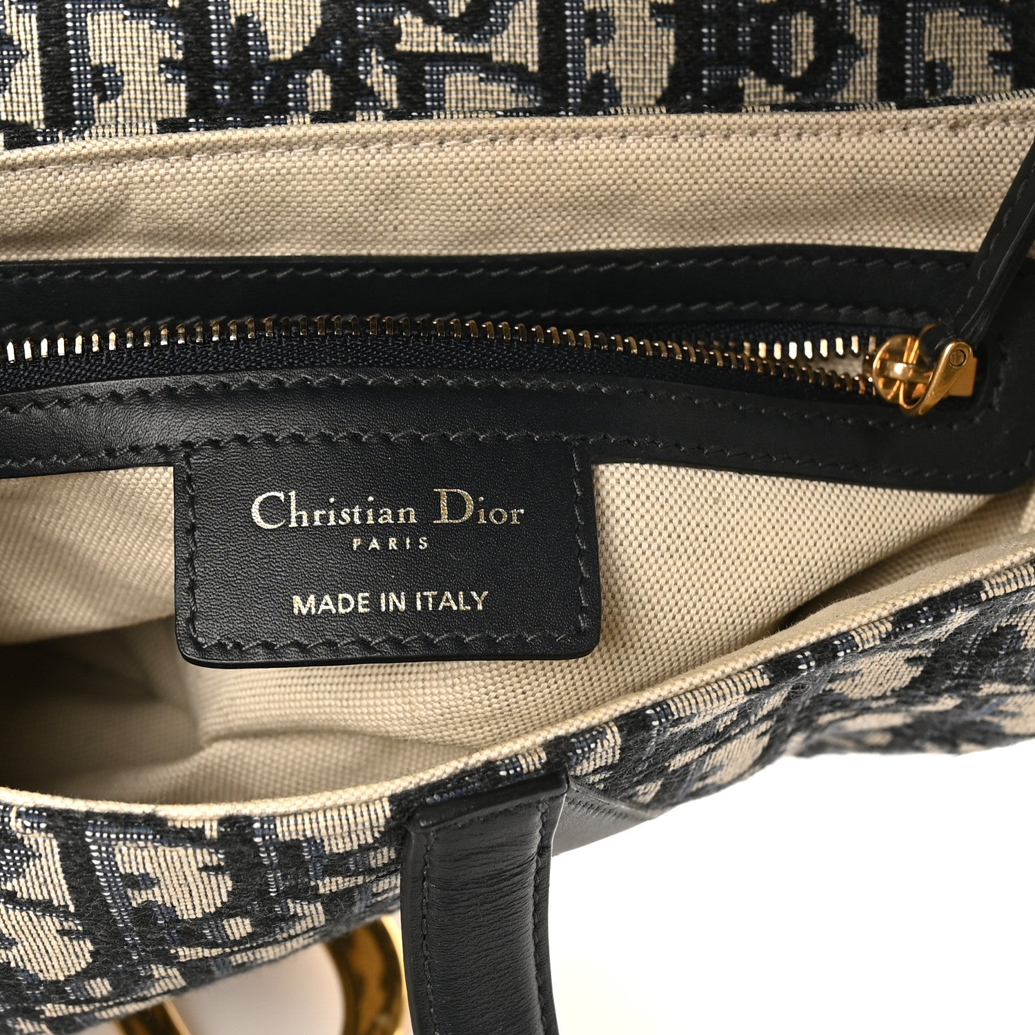 Christian Dior Oblique Saddle Bag Blue