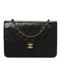 Chanel Lambskin Quilted Medium Single Flap Black