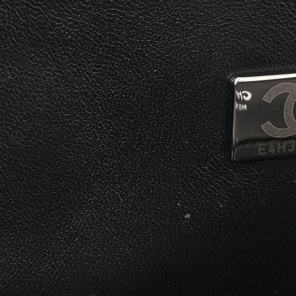 Chanel Lambskin Quilted Small Double Flap So Black
