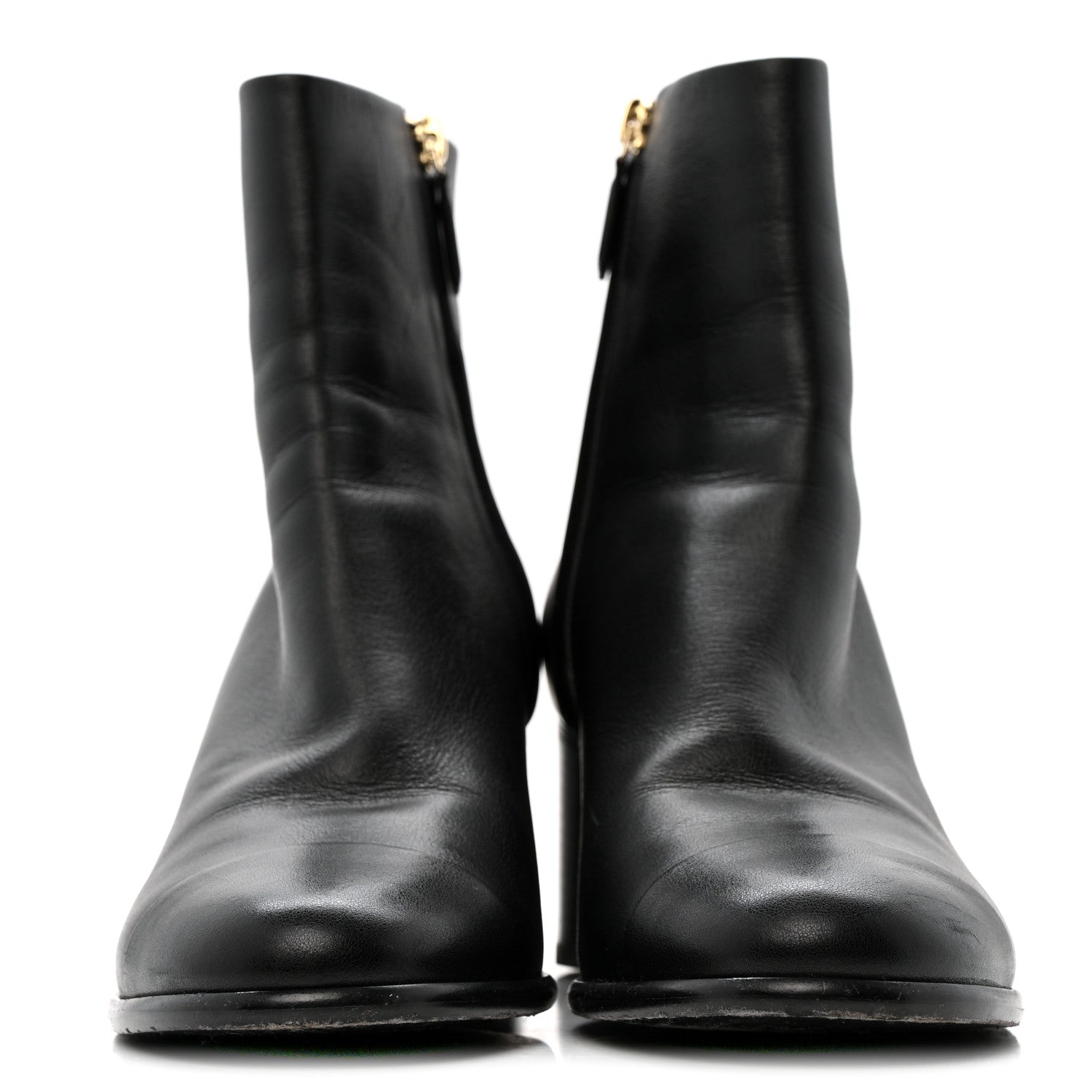 Calfskin CC Ankle Boots 40 Black