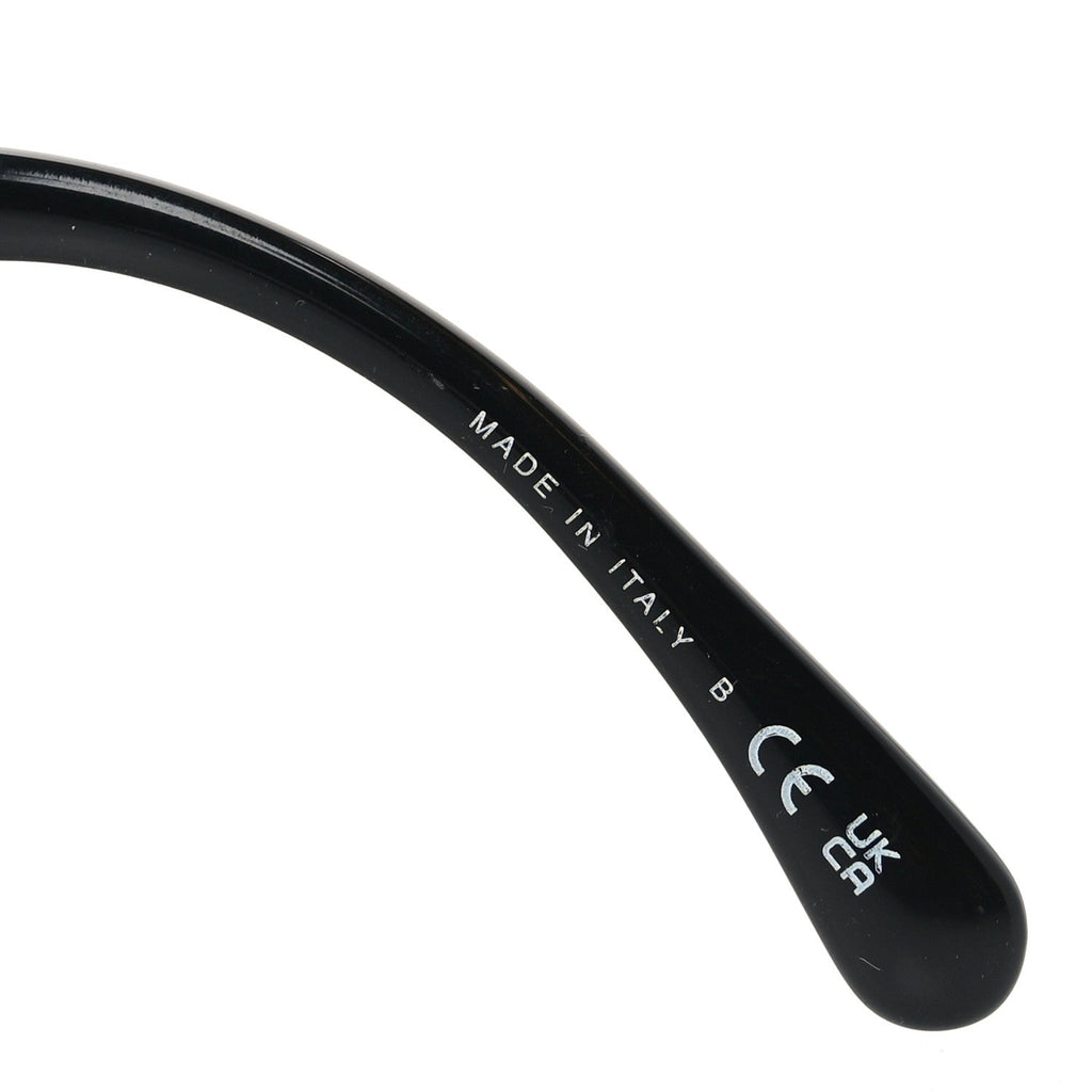 Acetate Strass Square Sunglasses 5422-B-A Black White