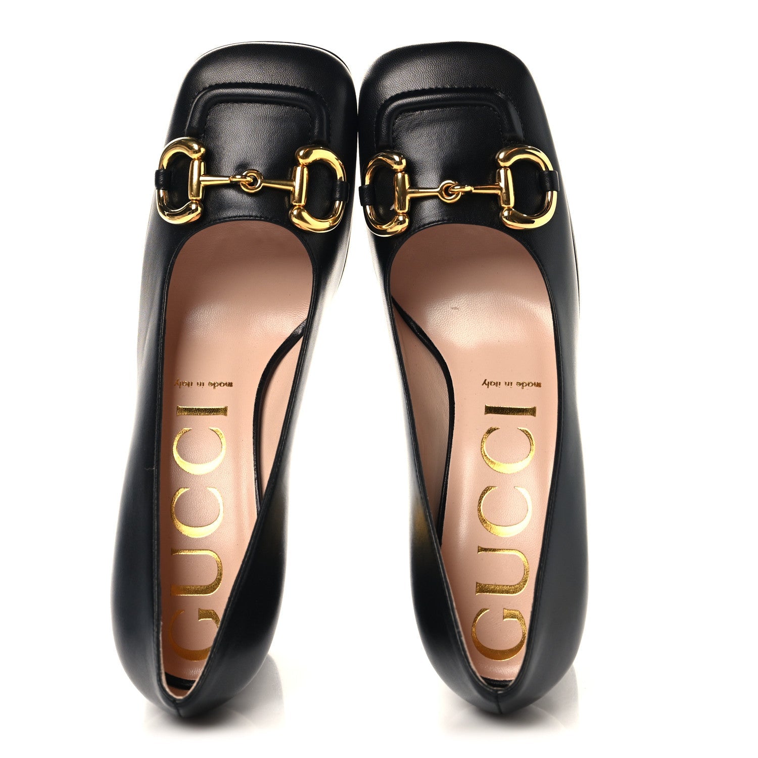 Gucci Malaga Kid Horsebit 75mm Pumps 38 Black