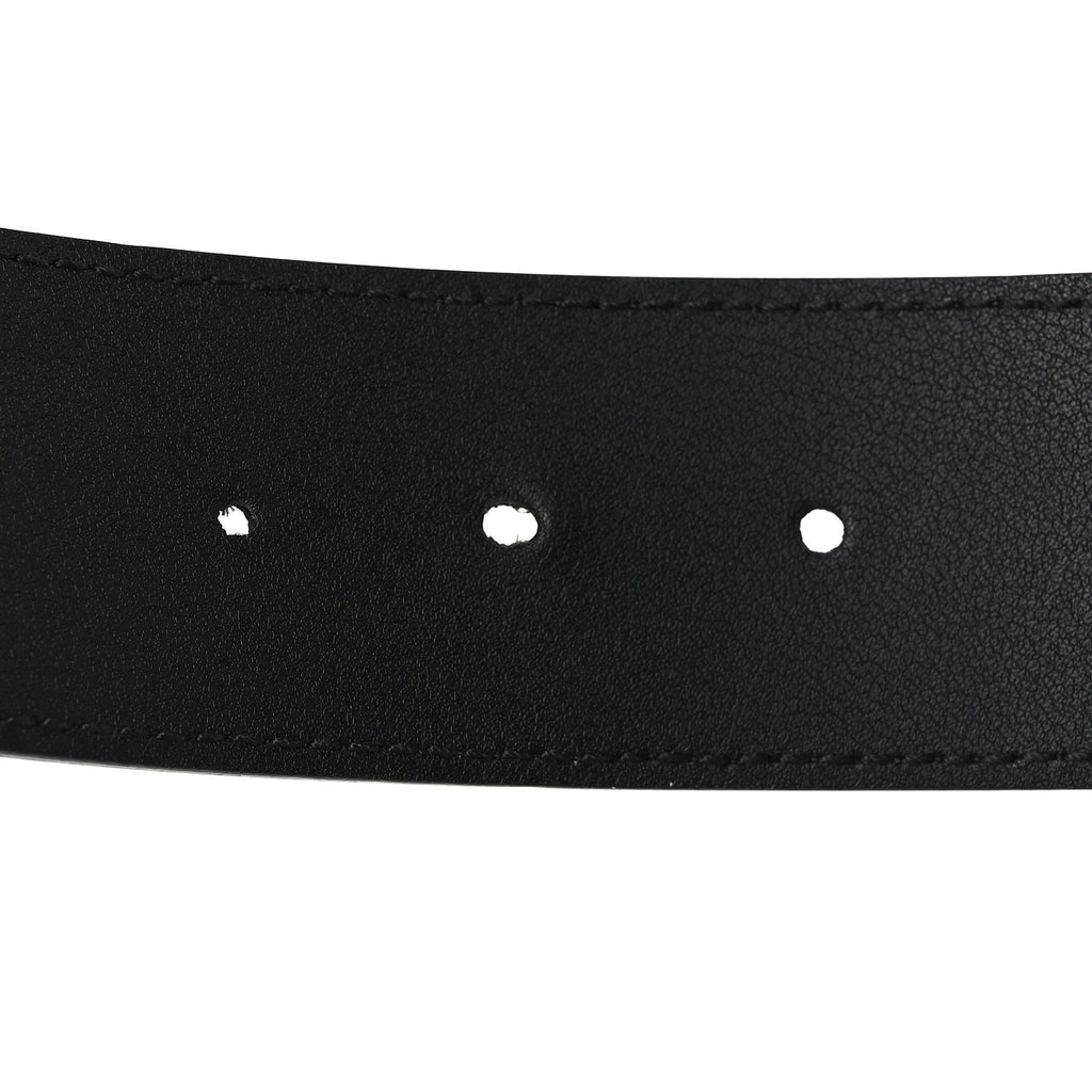 Gucci Moon Calfskin Scales Double G 40mm Belt 95 38 Black