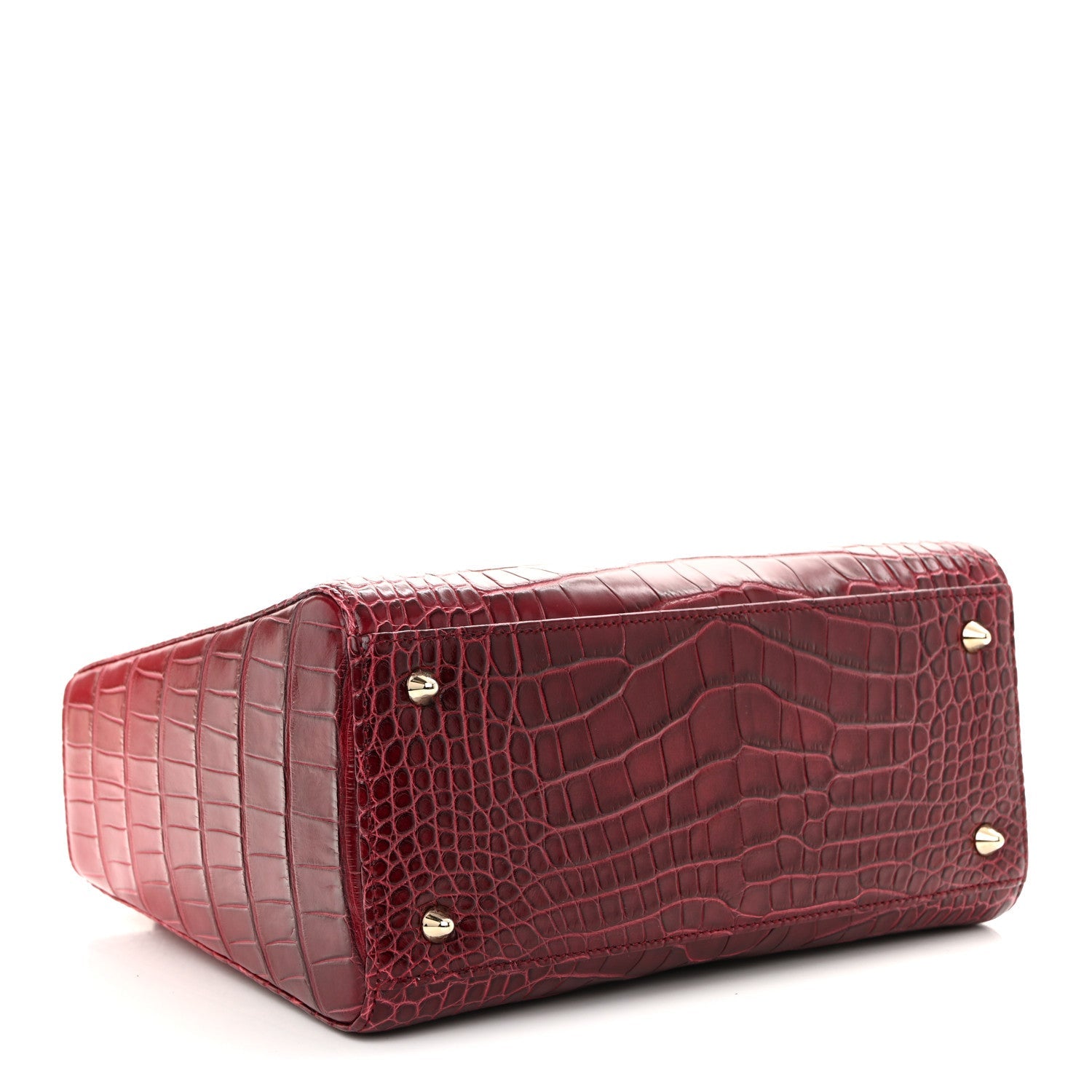 Christian Dior Alligator Gradient Medium Lady Dior Red