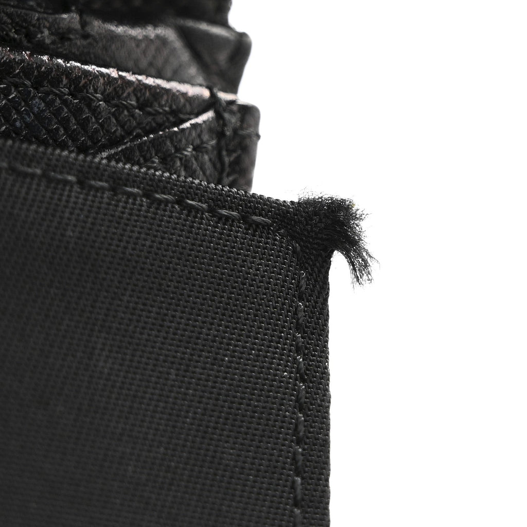 Prada Tessuto Nylon Continental Flap Wallet Black