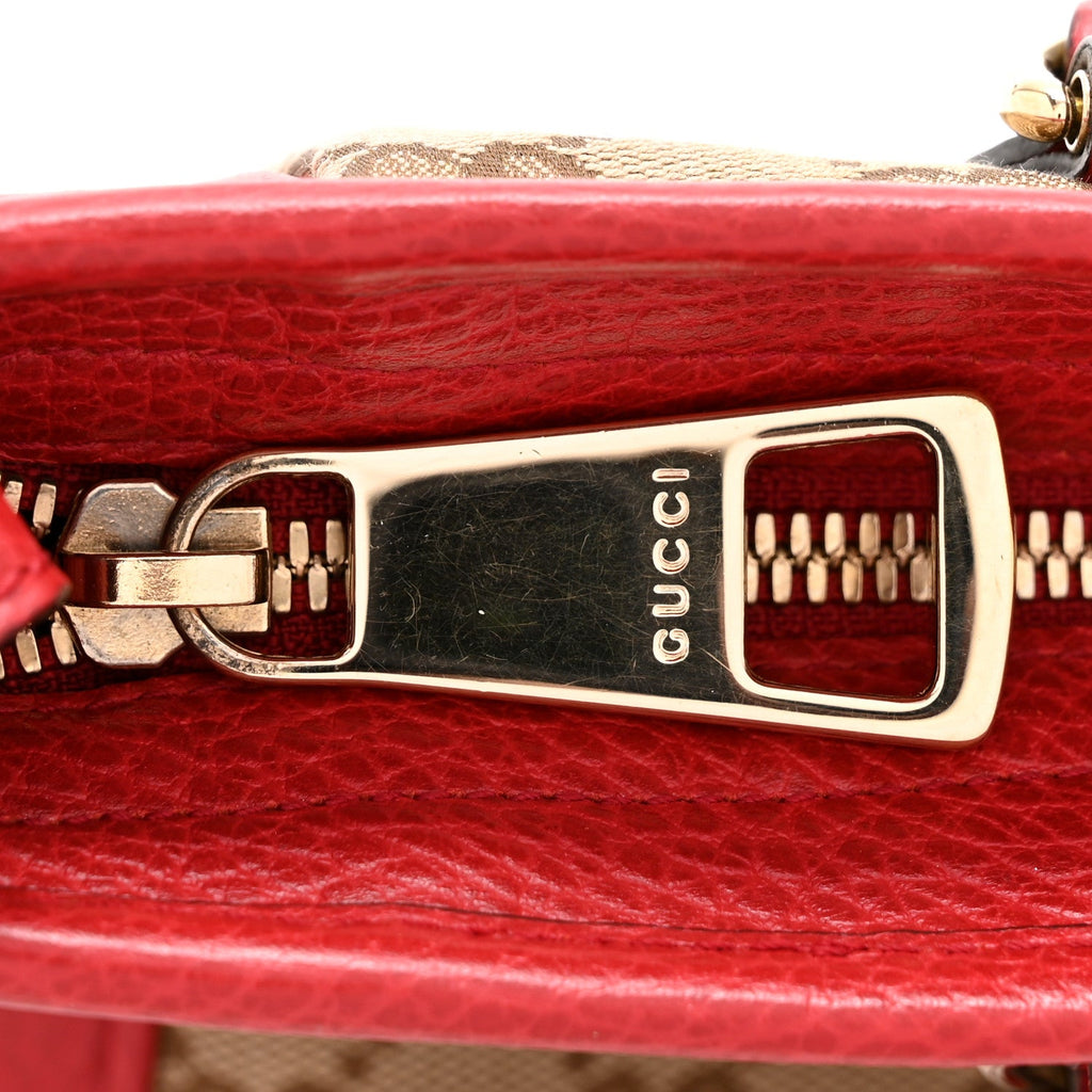 Gucci Monogram Small Bree Tote Red