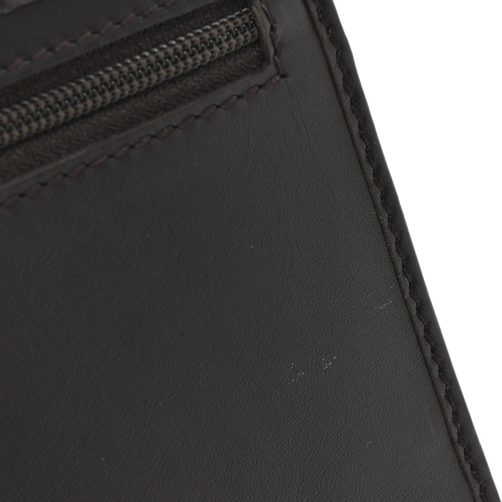 Gucci Monogram Calfskin Ladies Web Continental Wallet Beige Ebony Cocoa