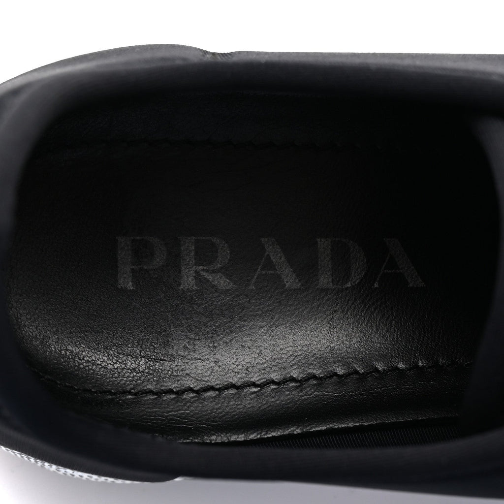Prada Neoprene Slip On Sneakers 39 Black