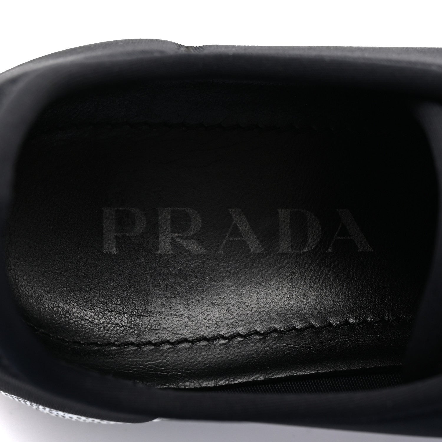 Prada Neoprene Slip On Sneakers 39 Black