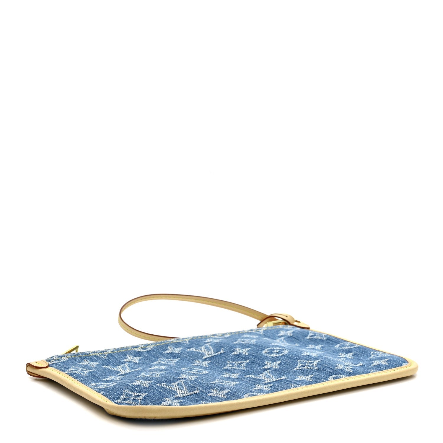 Louis Vuitton Denim Monogram Jacquard Neverfull MM GM Pochette Blue