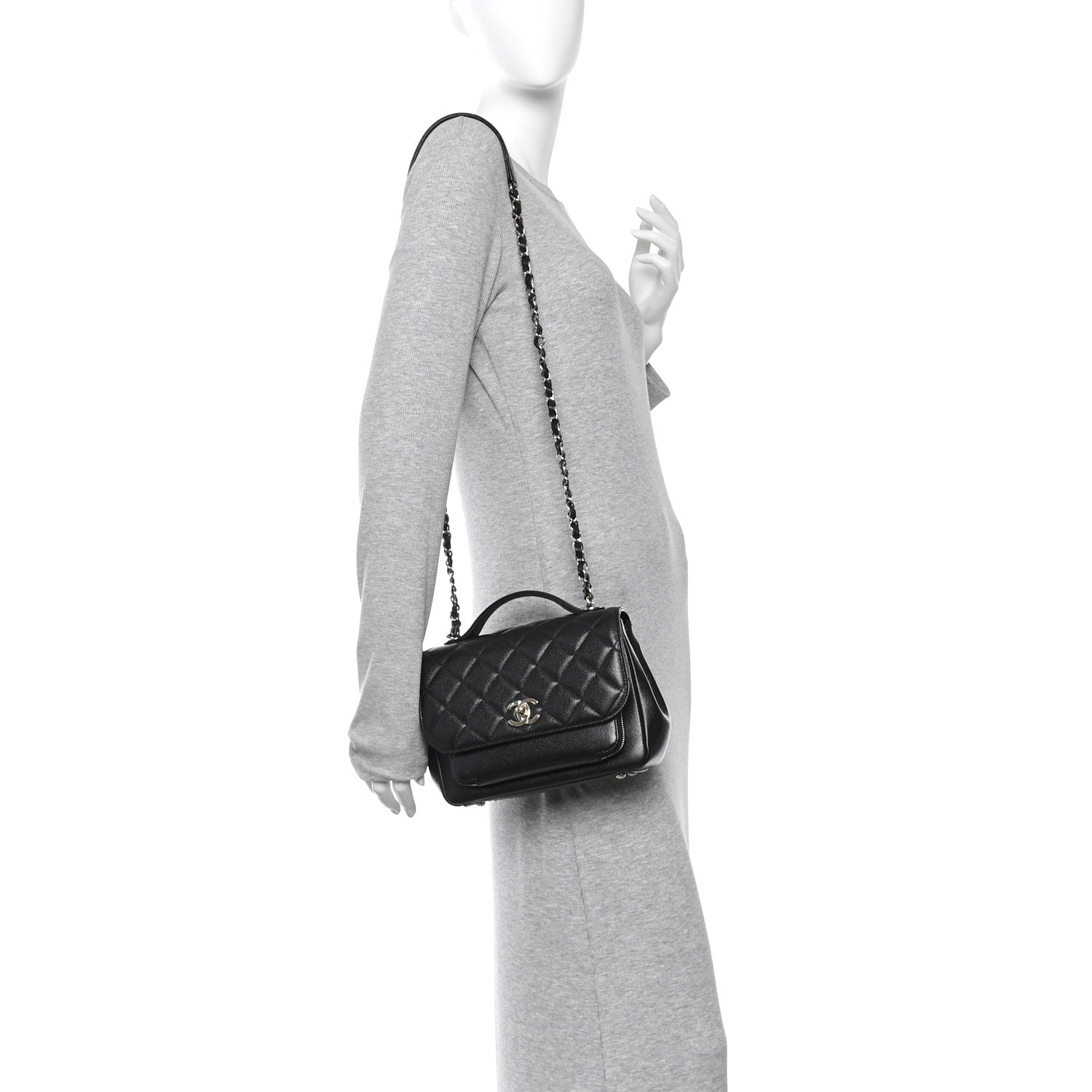 Chanel Caviar Quilted Medium Business Affinity Flap Black
