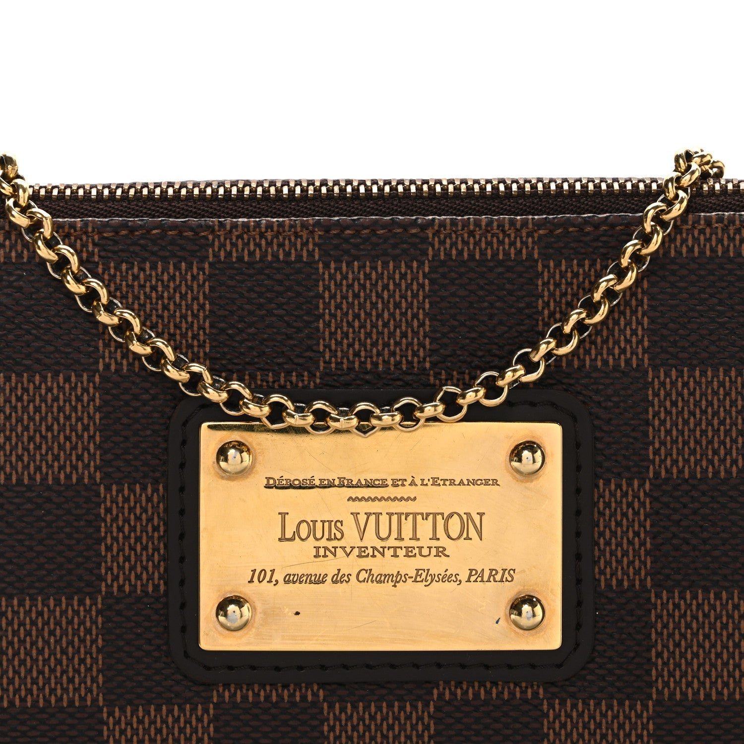 Louis Vuitton Damier Ebene Eva Clutch