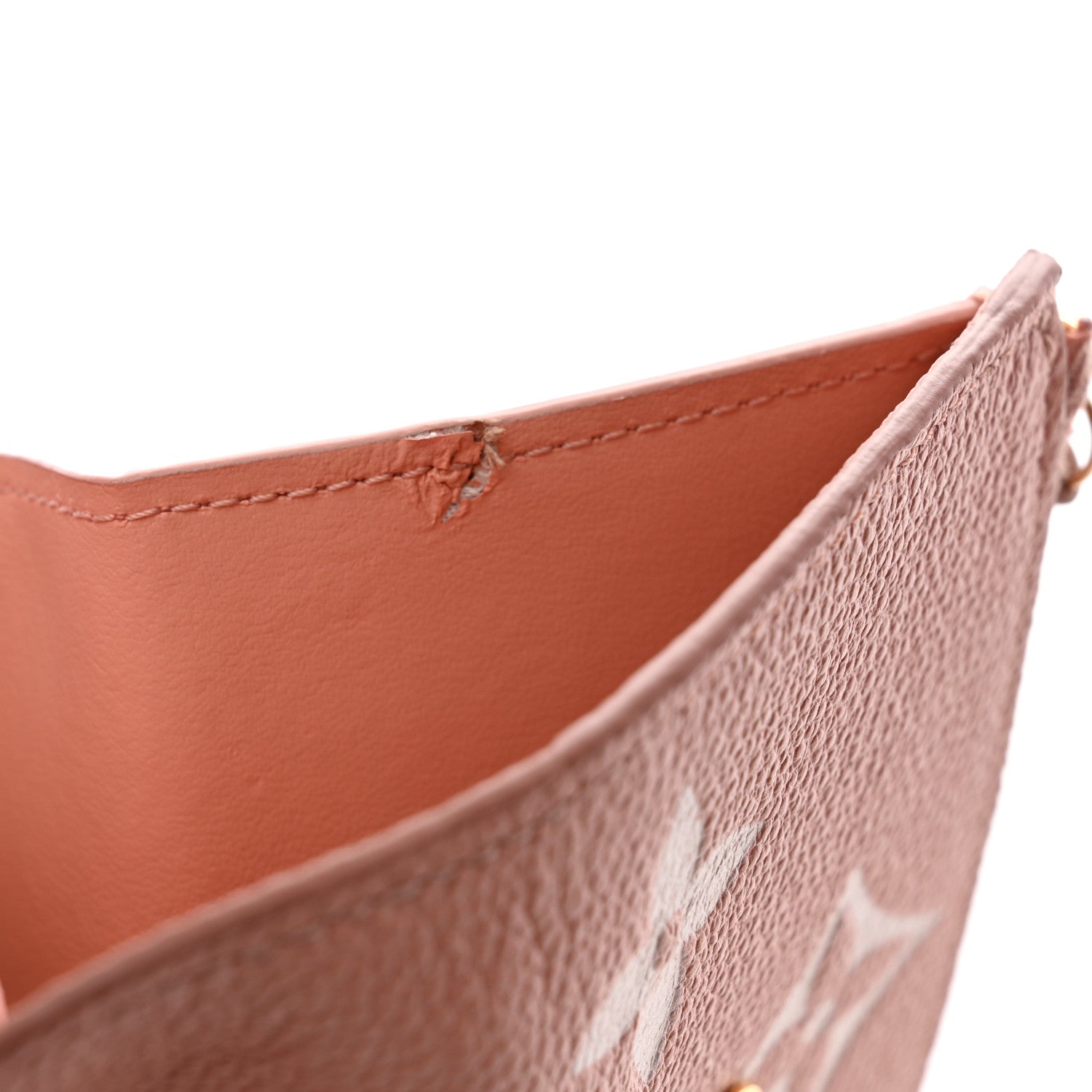 Louis Vuitton Empreinte Monogram Giant Victorine Wallet Rose Trianon Creme