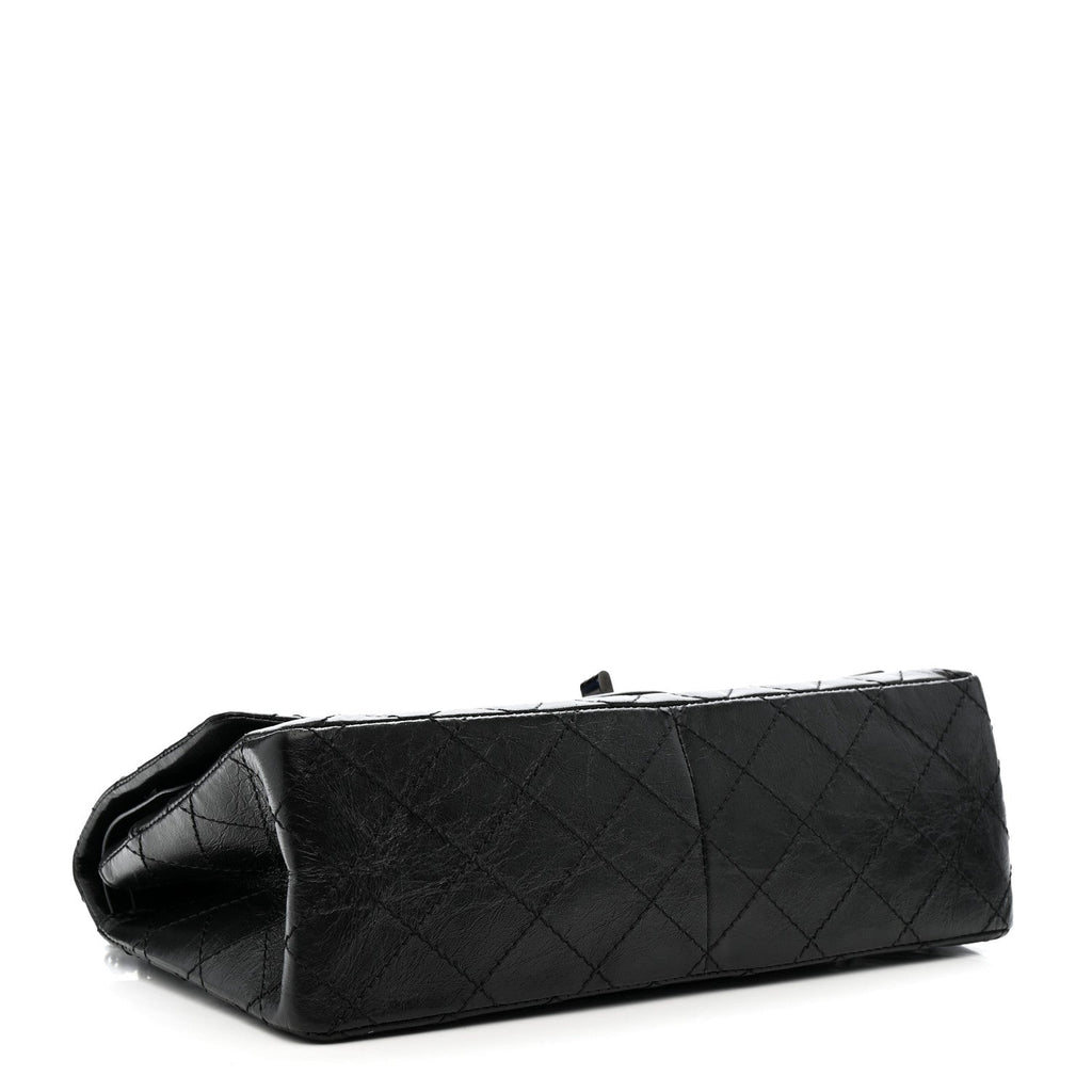 Chanel Aged Calfskin Quilted 2.55 Reissue 226 Flap So Black