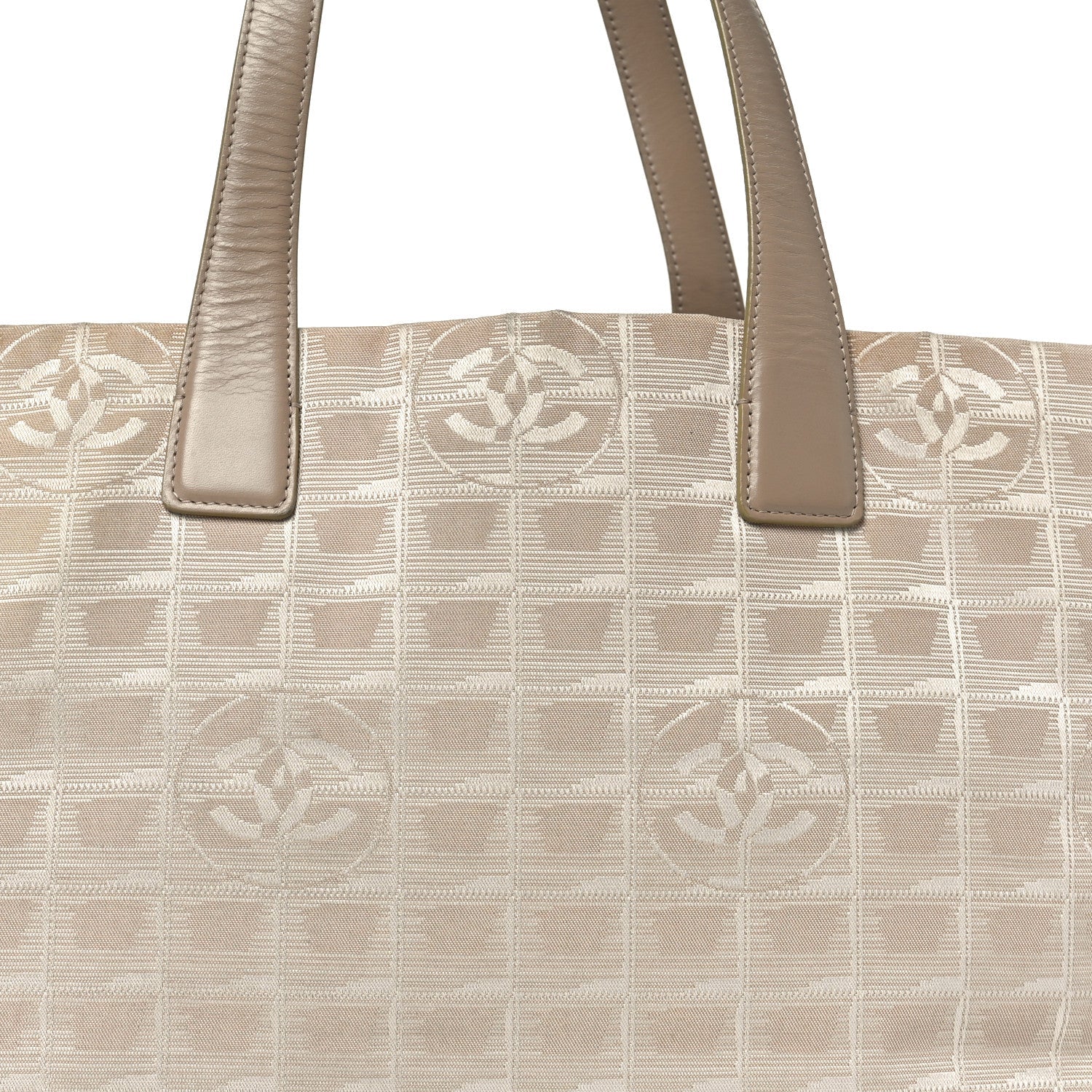 Chanel Nylon Medium Travel Tote Beige