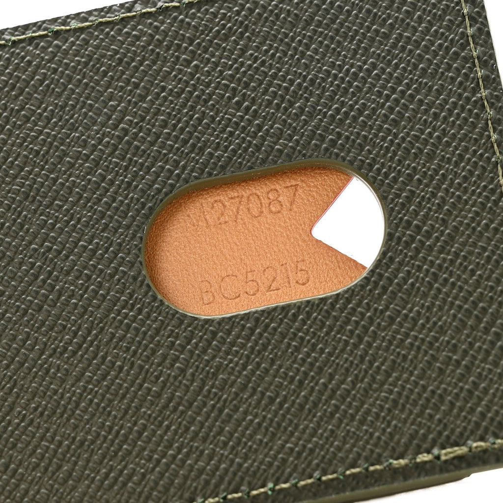 Louis Vuitton Monogram Heritage Magnetic Card Holder Khaki