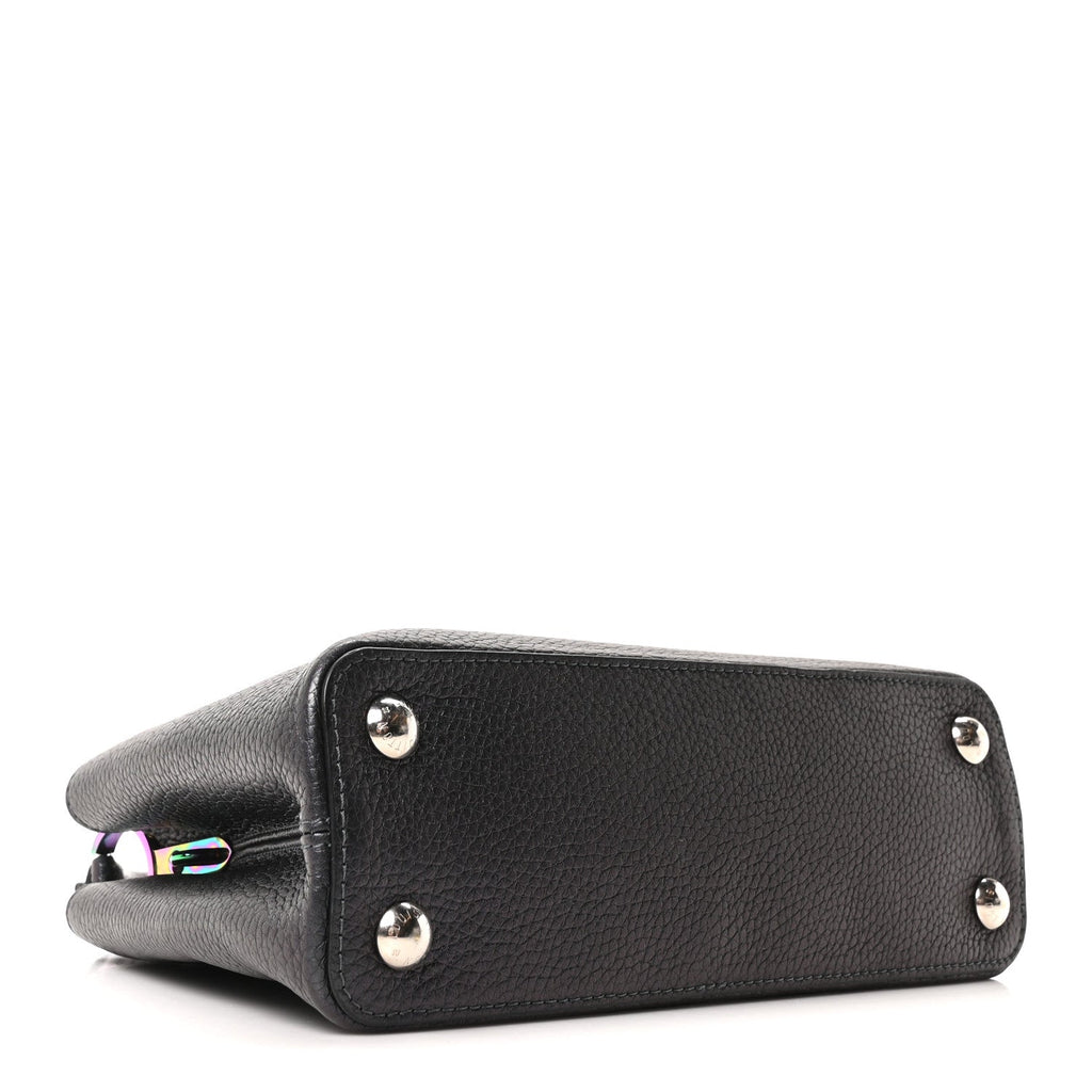 Louis Vuitton Taurillon Capucines BB Scarabeo Iridescent Black