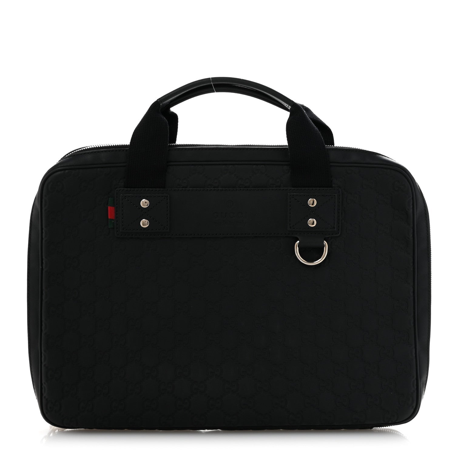 Gucci Rubber Guccissima Laptop Briefcase Black