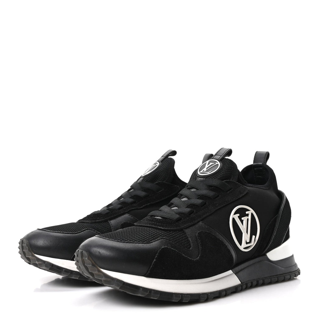 Louis Vuitton Calfskin Run Away Sneakers 38.5 Black