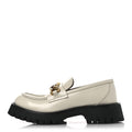 Gucci Cordovan Lux Womens Jeanne Platform Lug Sole 30/45mm Loafers 39 Mystic White