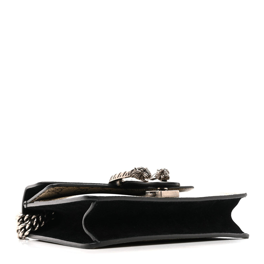 Gucci GG Supreme Monogram Mini Dionysus Shoulder Bag Black