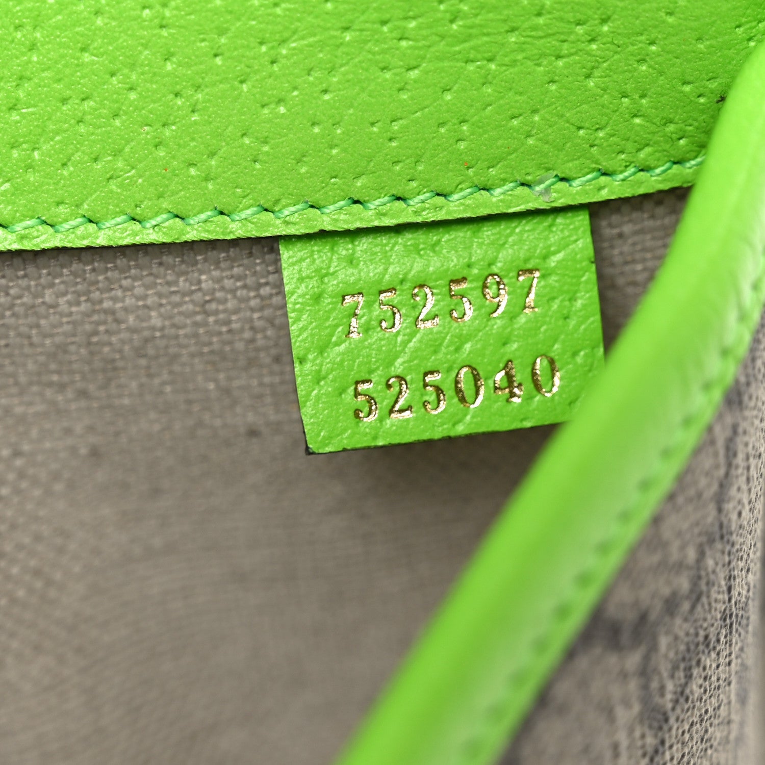 Gucci GG Supreme Monogram Web Small Ophidia Belt Bag Beige Ebony Electric Green