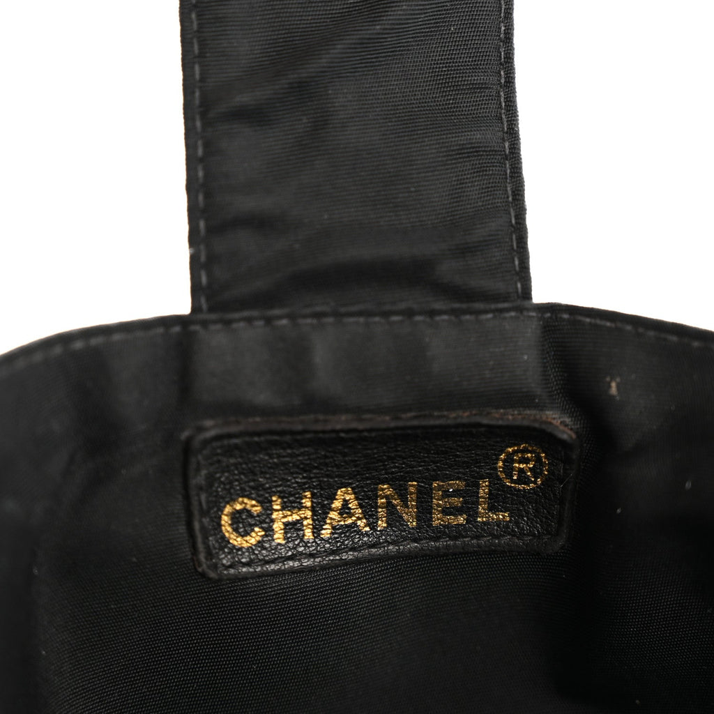 Chanel Nylon Button CC Tote Black