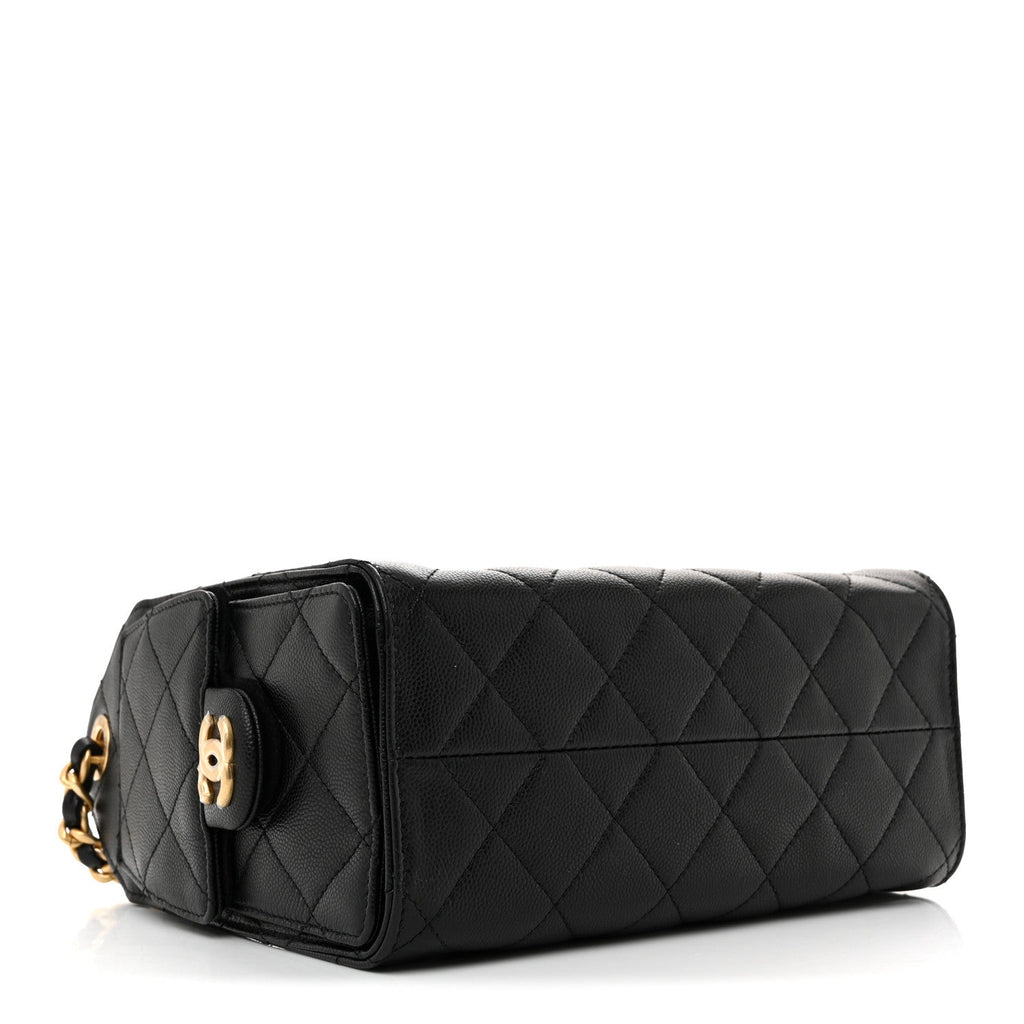 Chanel Caviar Quilted Mini Chanel 25 Handbag Black