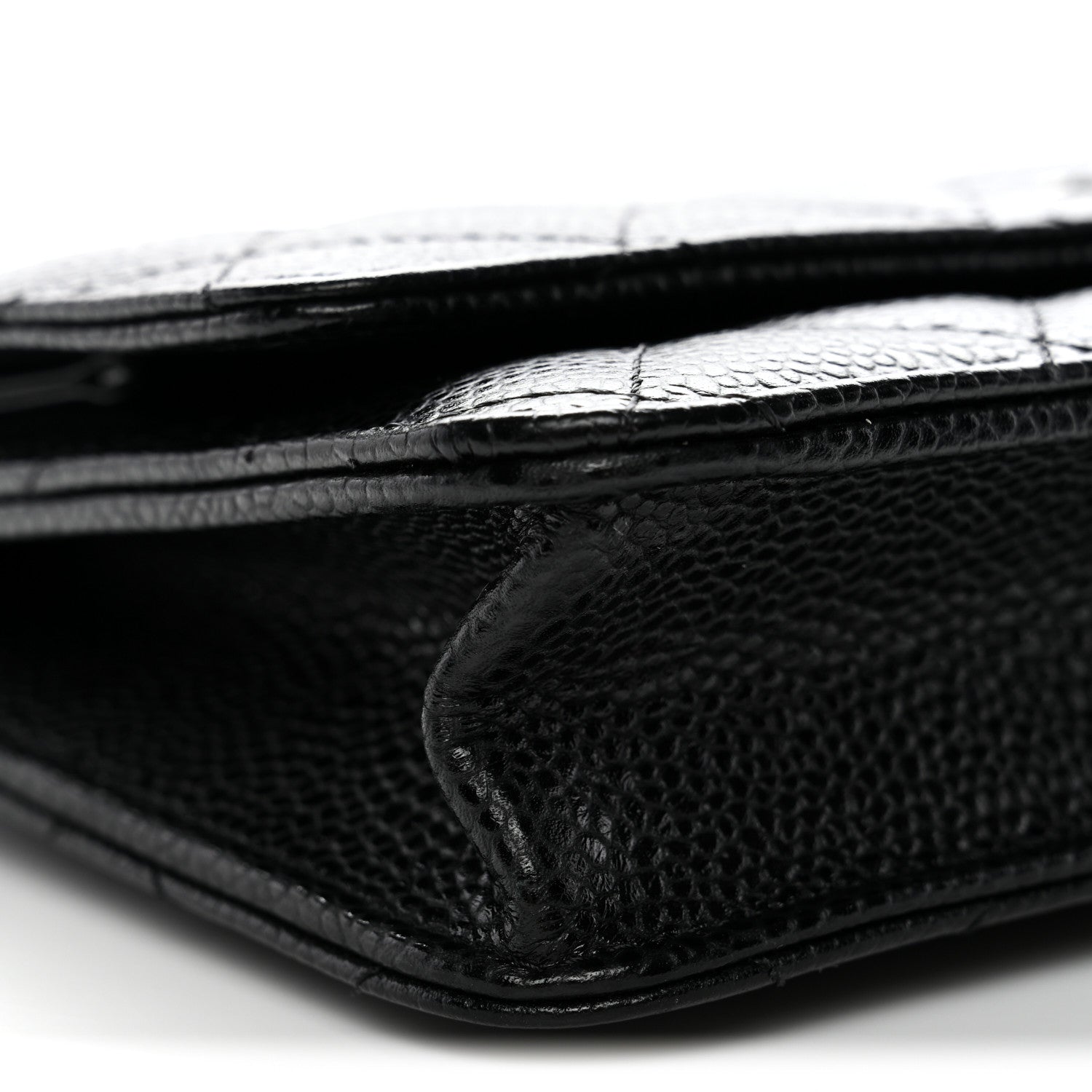 Chanel Caviar Quilted Wallet on Chain WOC Black