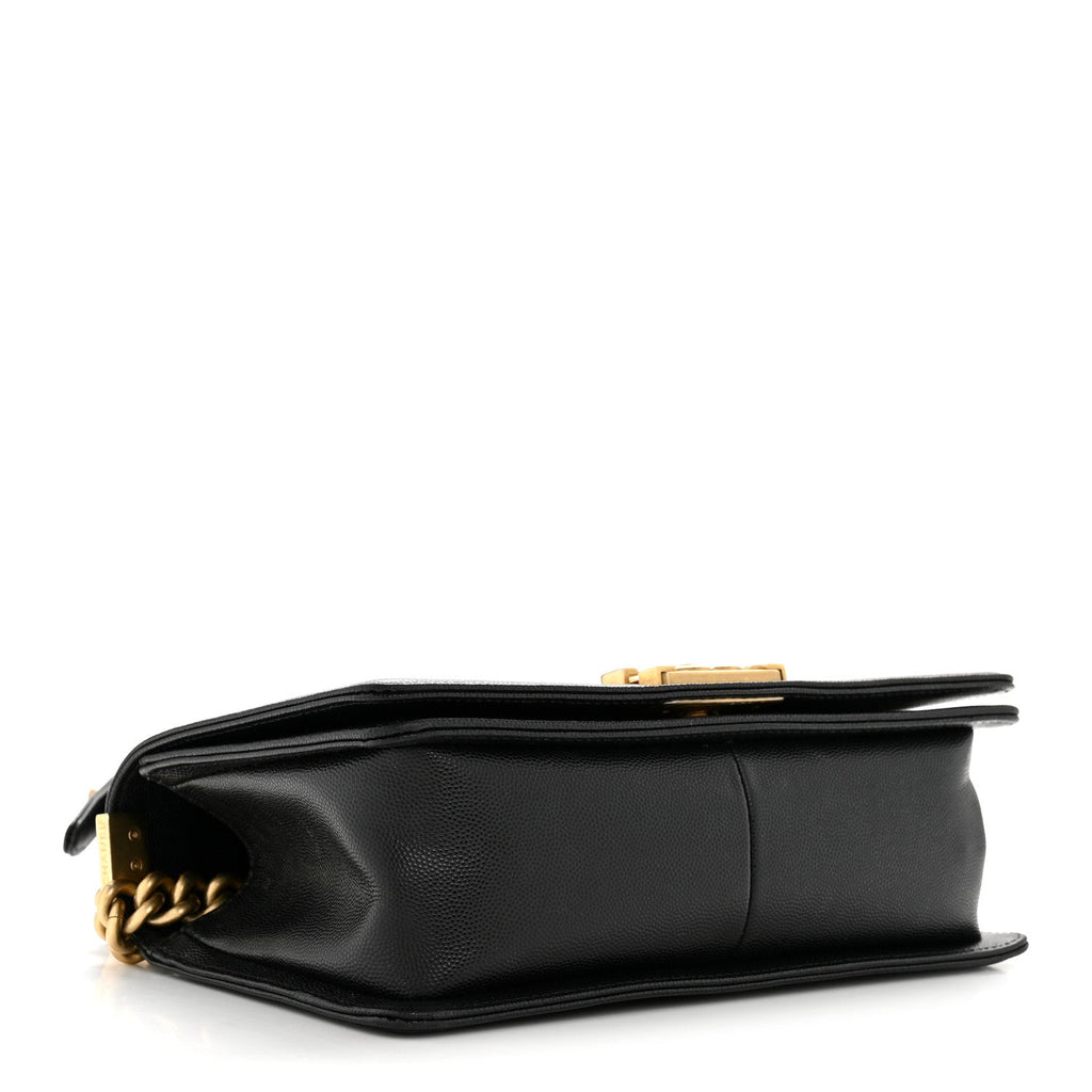 Chanel Caviar Quilted Medium Boy Flap Black