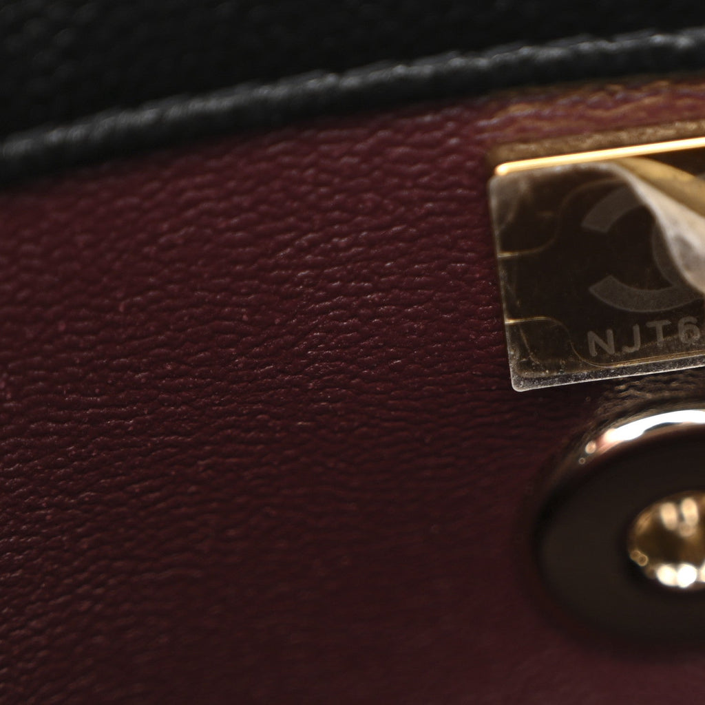 Chanel Caviar Quilted Mini Coco Handle Flap Black