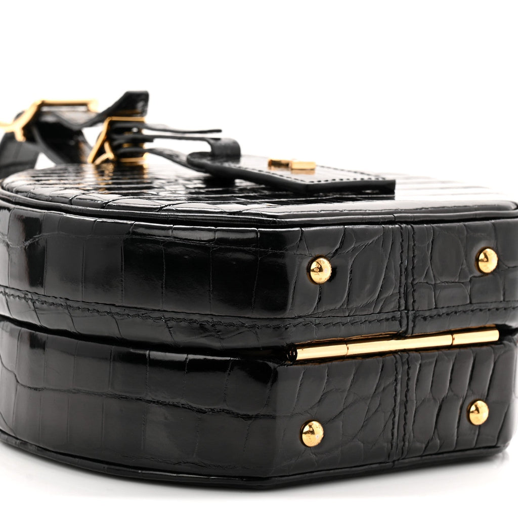 Louis Vuitton Crocodile Petite Boite Chapeau Black