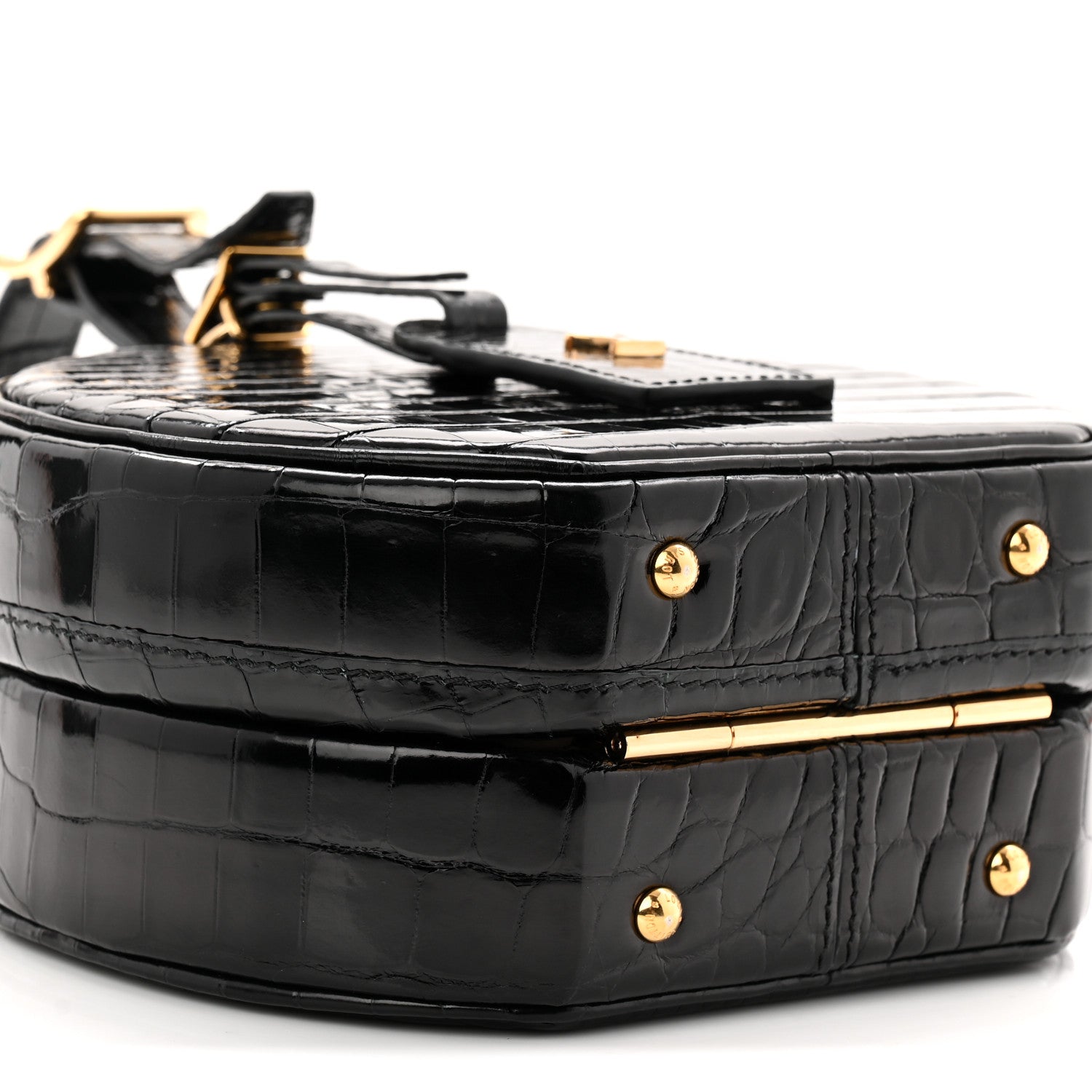 Louis Vuitton Crocodile Petite Boite Chapeau Black