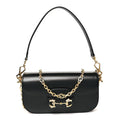 Gucci Azalea Calfskin Crystal Small Horsebit 1955 Bag Black