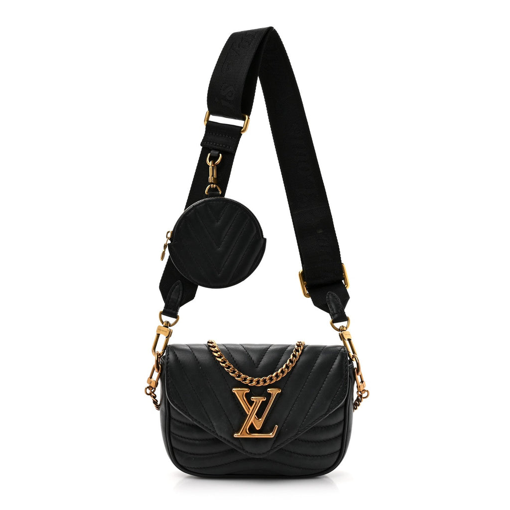 Louis Vuitton Calfskin New Wave Multi Pochette Black
