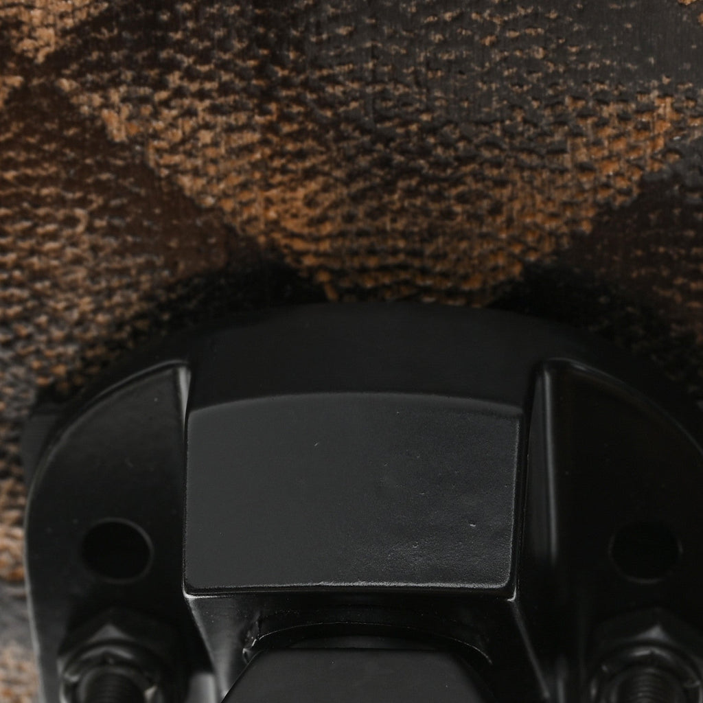 Lacquered Wood Logo Cruiser Skateboard Black Beige