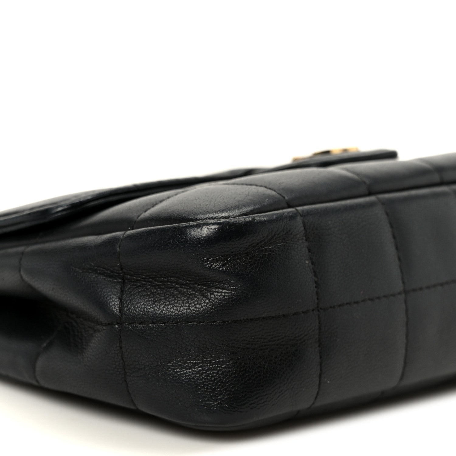 Chanel Lambskin Quilted Mini Chocolate Bar Flap Black