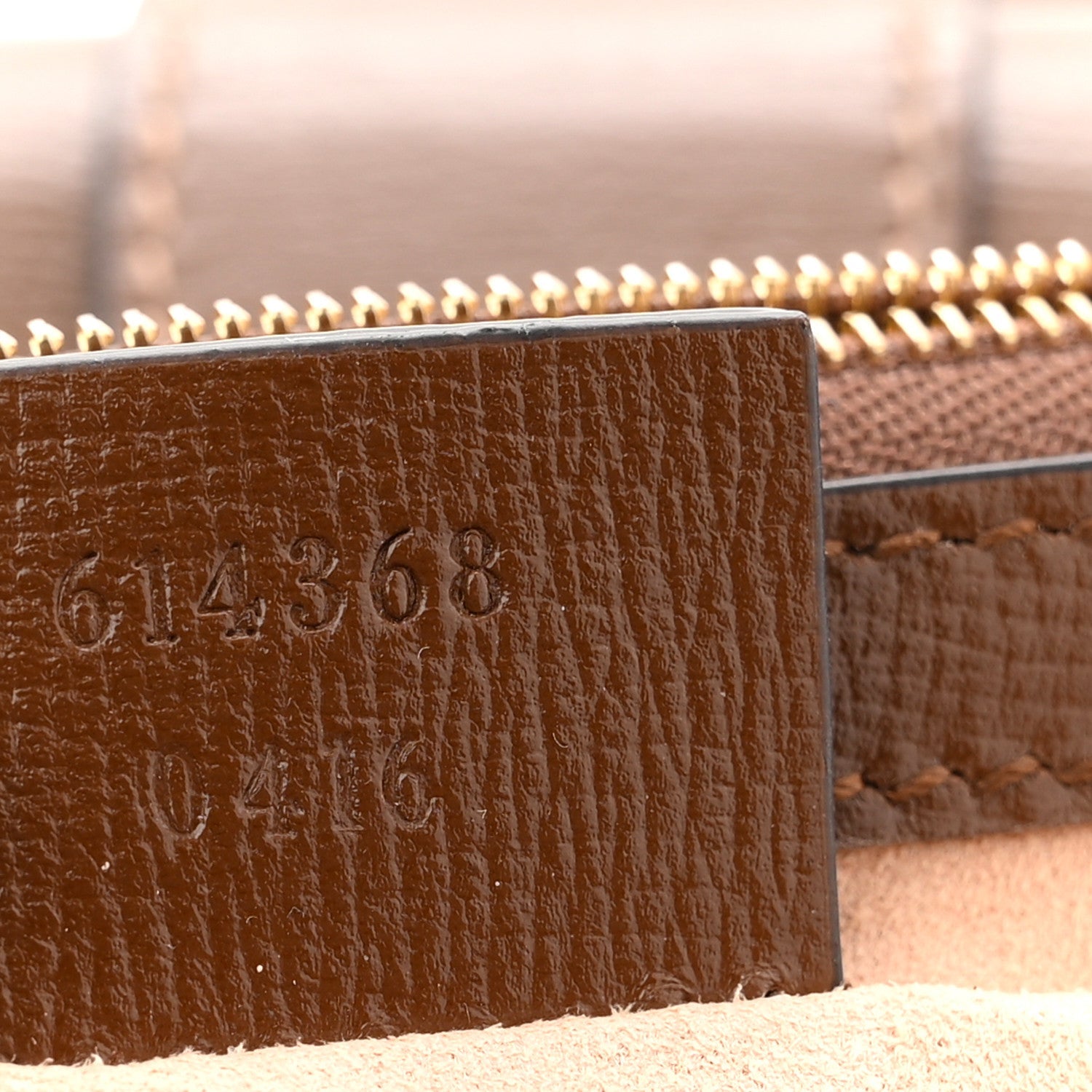 Gucci GG Supreme Monogram Mini Clasp Bag Beige Brown